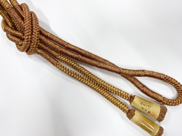 未使用品　正絹　撚り房　手組帯締め